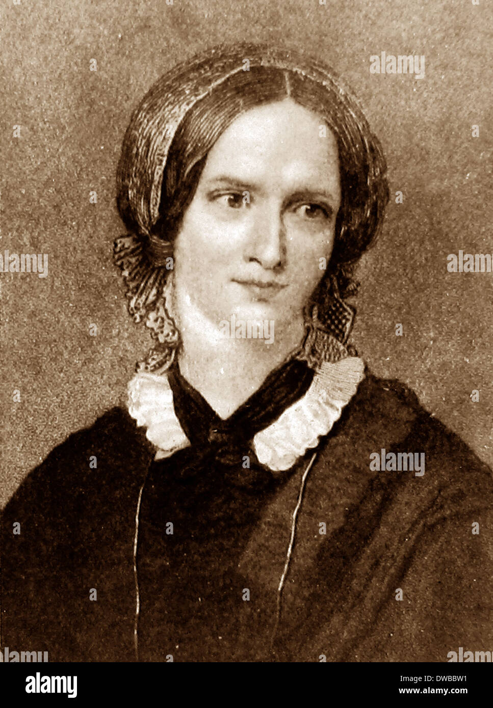 Charlotte Bronte viktorianischen Zeit Stockfoto