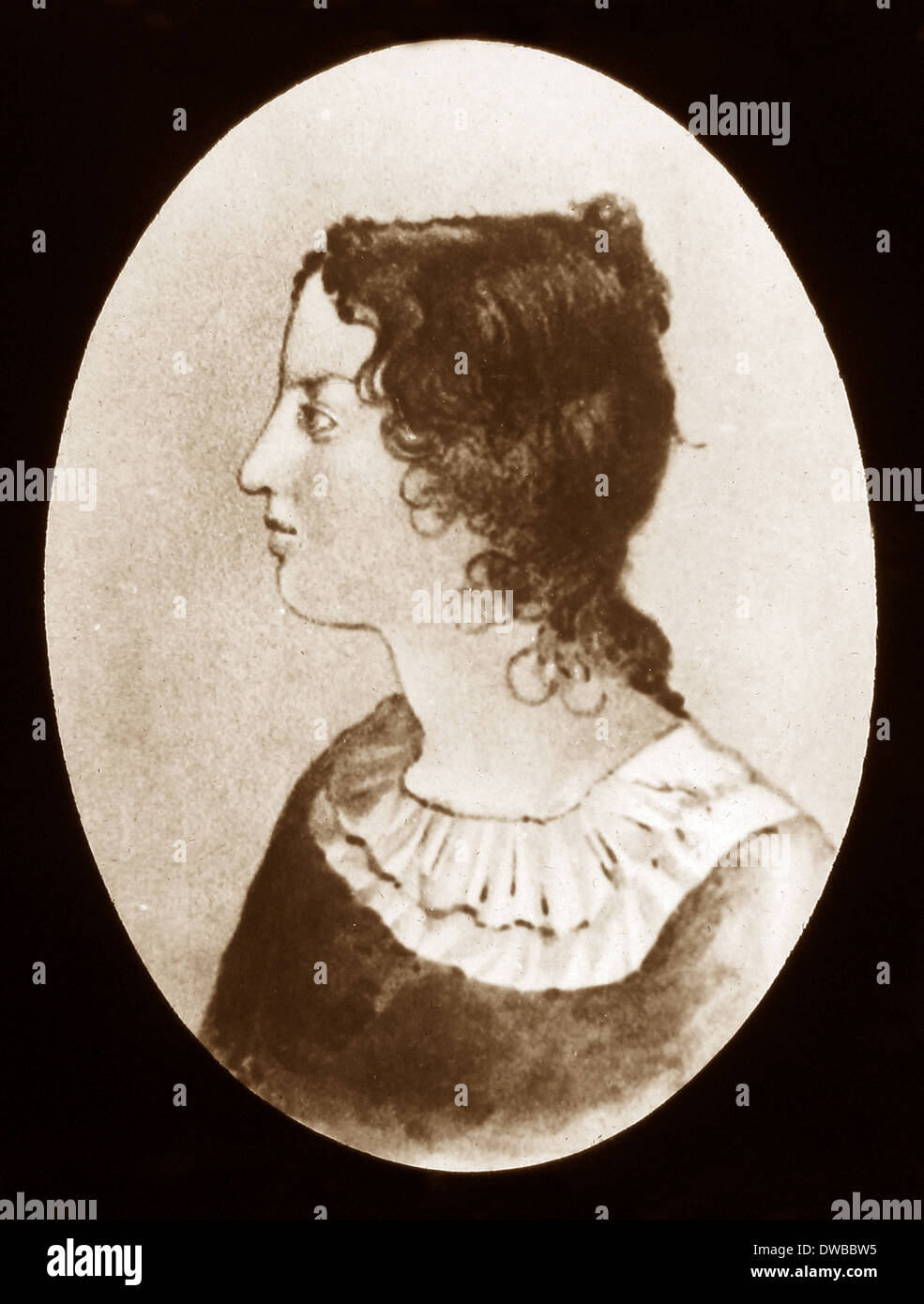 Emily Bronte viktorianischen Zeit Stockfoto
