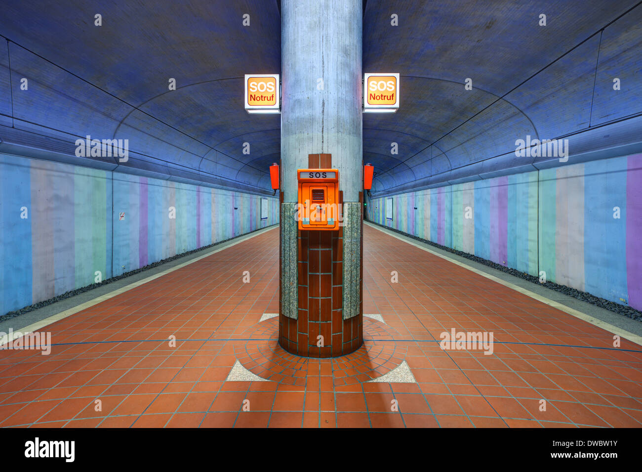 Deutschland, Hessen, Frankfurt, u-Bahnstation Stockfoto