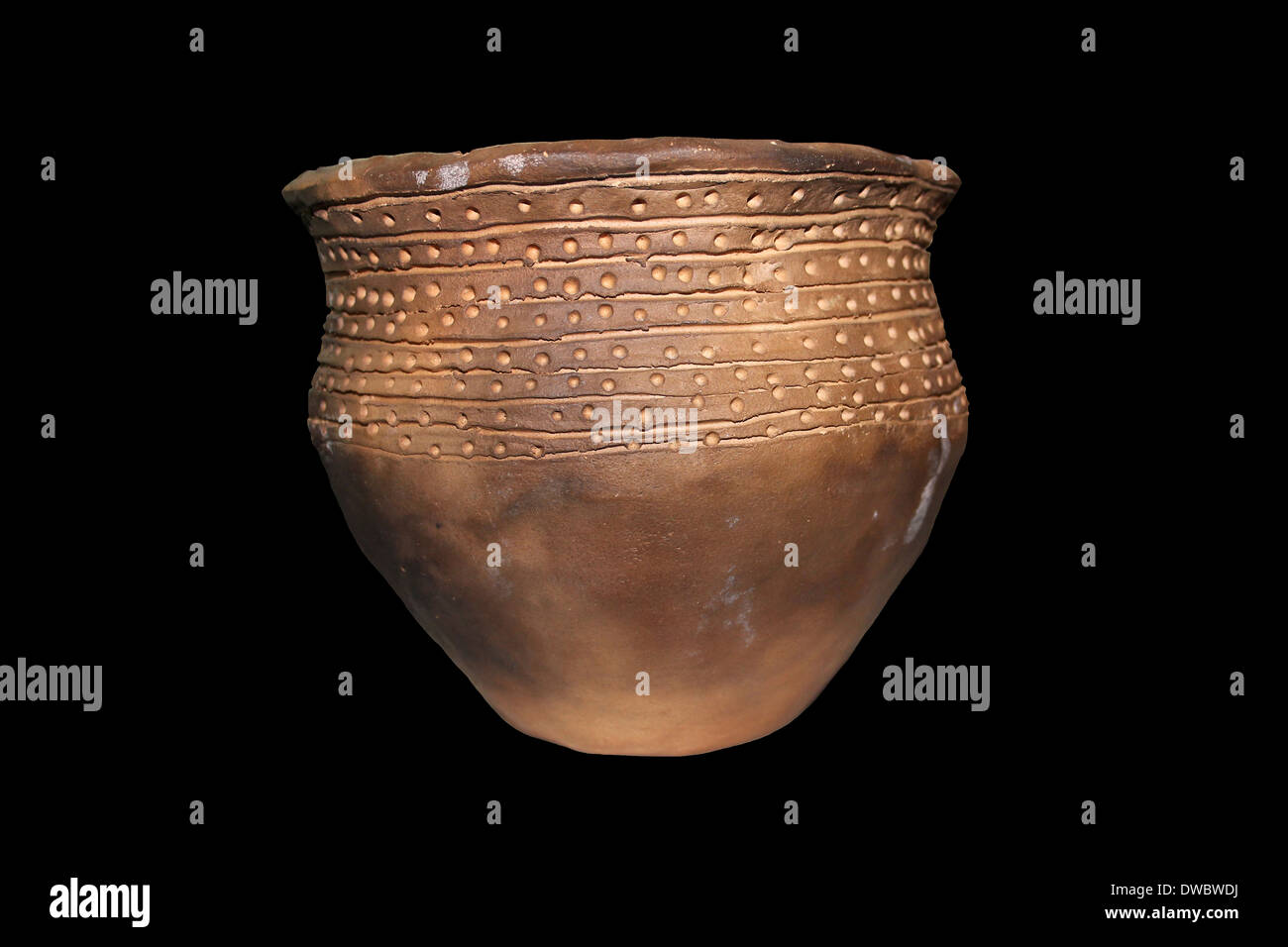 Keramik-Re-Konstruktion des neolithischen Stil und Design In Großbritannien gefunden Stockfoto