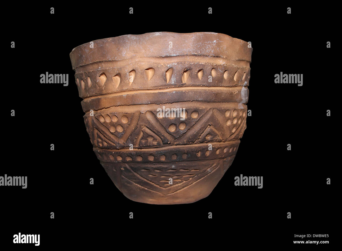 Keramik-Re-Konstruktion des neolithischen Stil und Design In Großbritannien gefunden Stockfoto