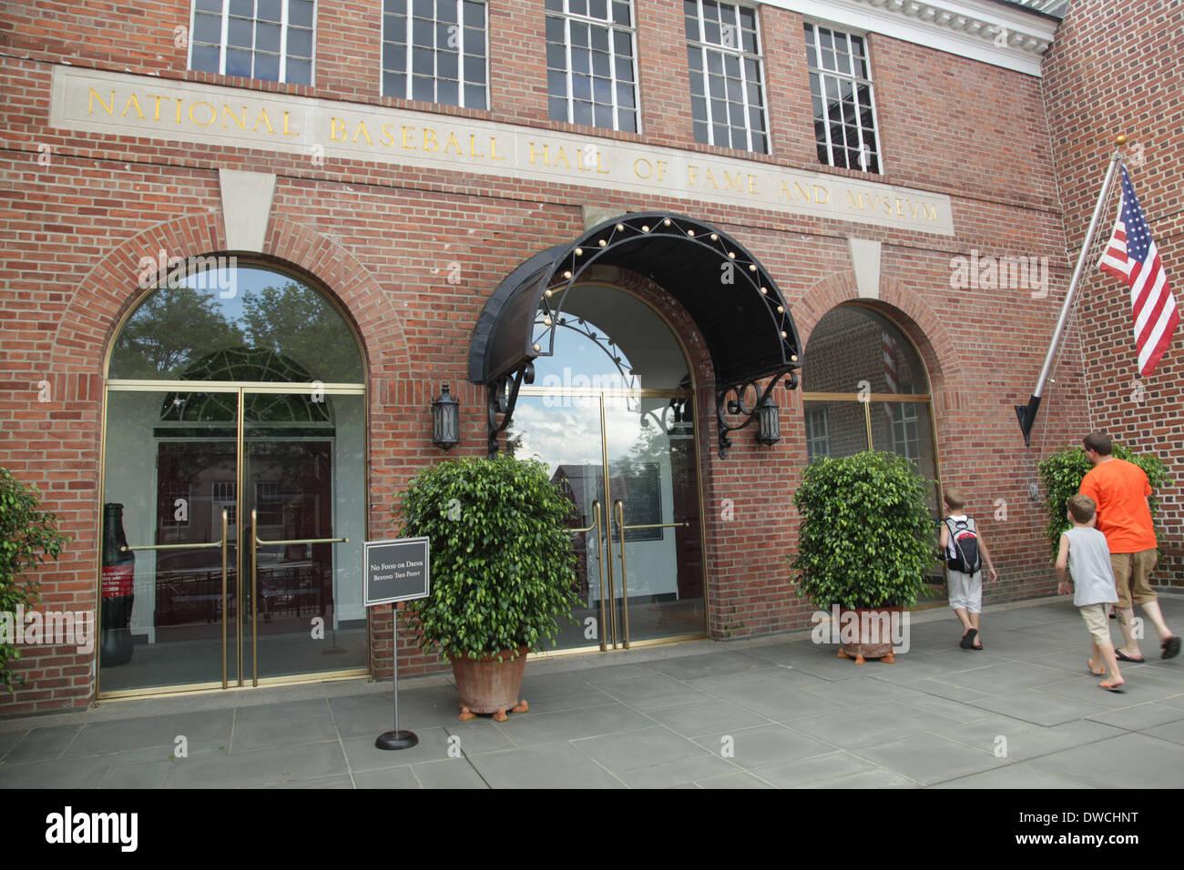 Cooperstown Baseball Hall des Ruhmes - nationaler Baseball Hall des Ruhmes und museum Stockfoto