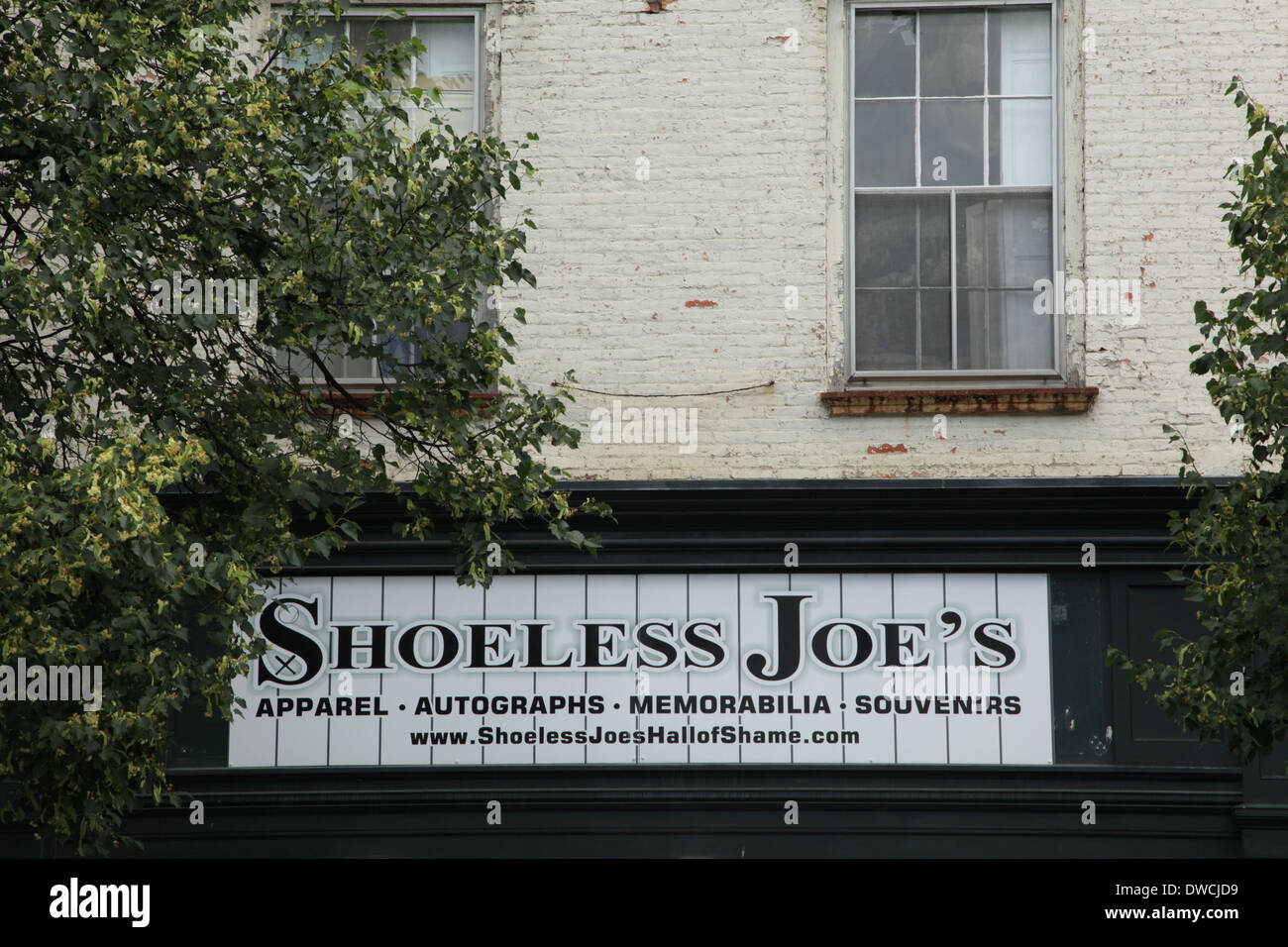 Shoeless Joe Shop in Cooperstown (New York) Stockfoto