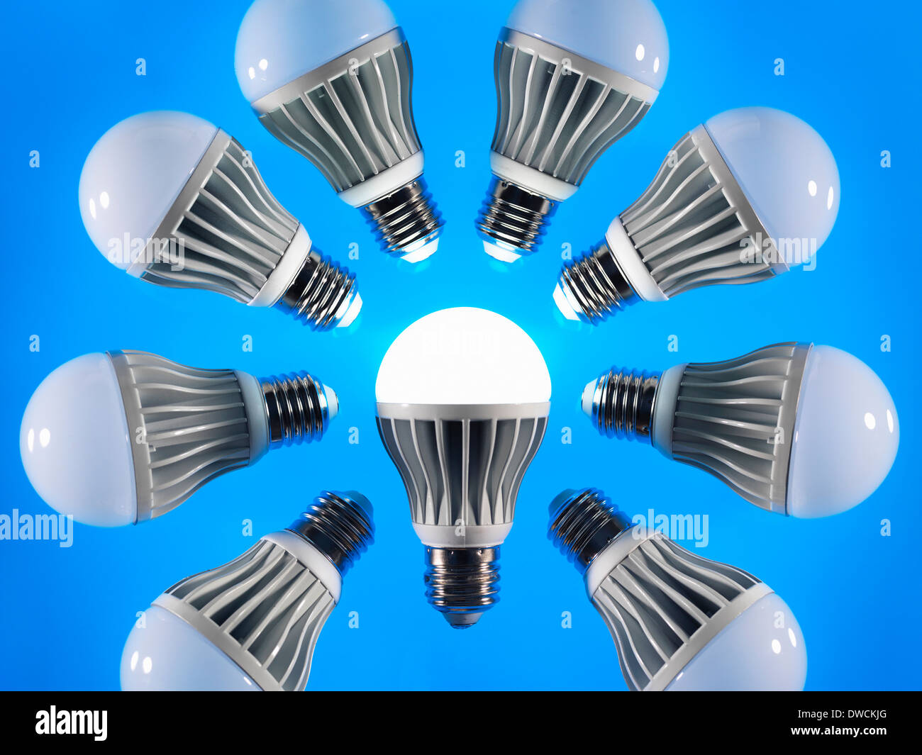 LED Energiesparlampen Stockfoto