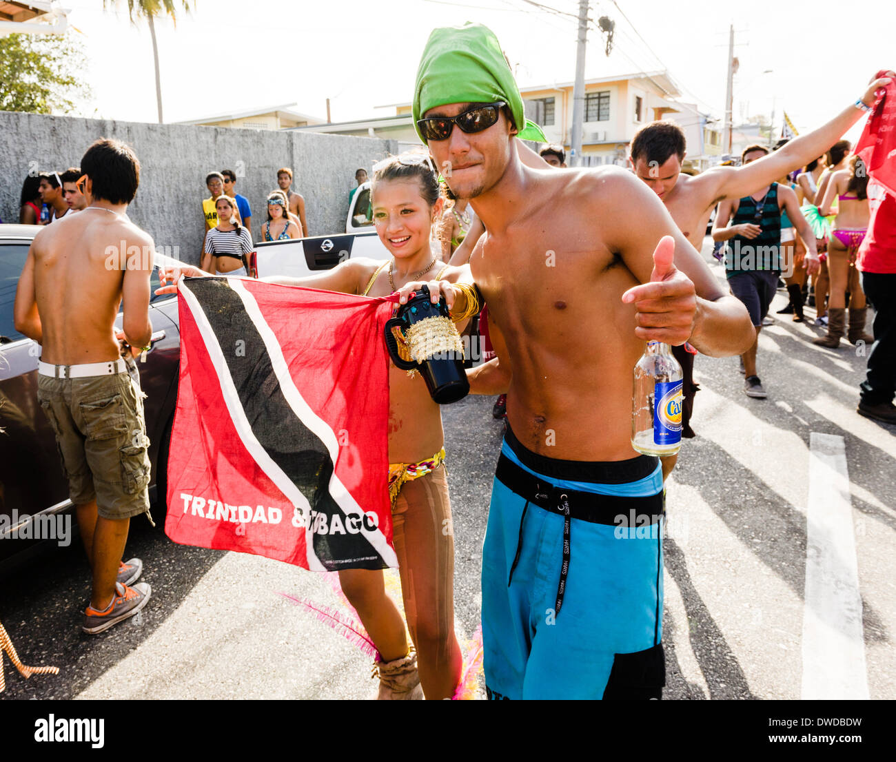 Port Of Spain, Trinidad, 4. März 2014. Masken in der "Harts Karneval Mascamp" unter dem Motto "Der Liebe & Krieg". Bildnachweis: Tom Arne Hanslien/Alamy Live-Nachrichten Stockfoto