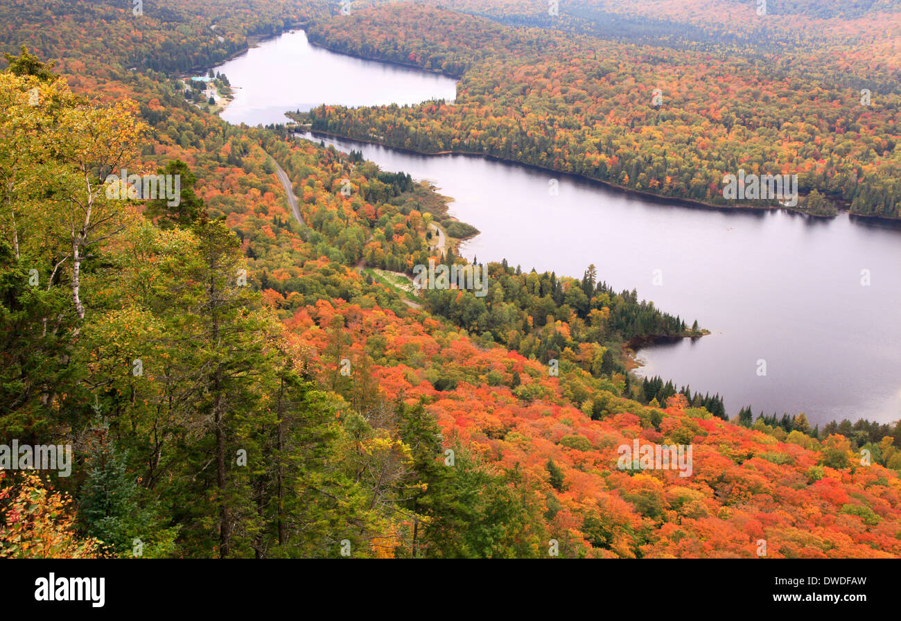 Mont Tremblant im Herbst, Quebec, Kanada Stockfoto