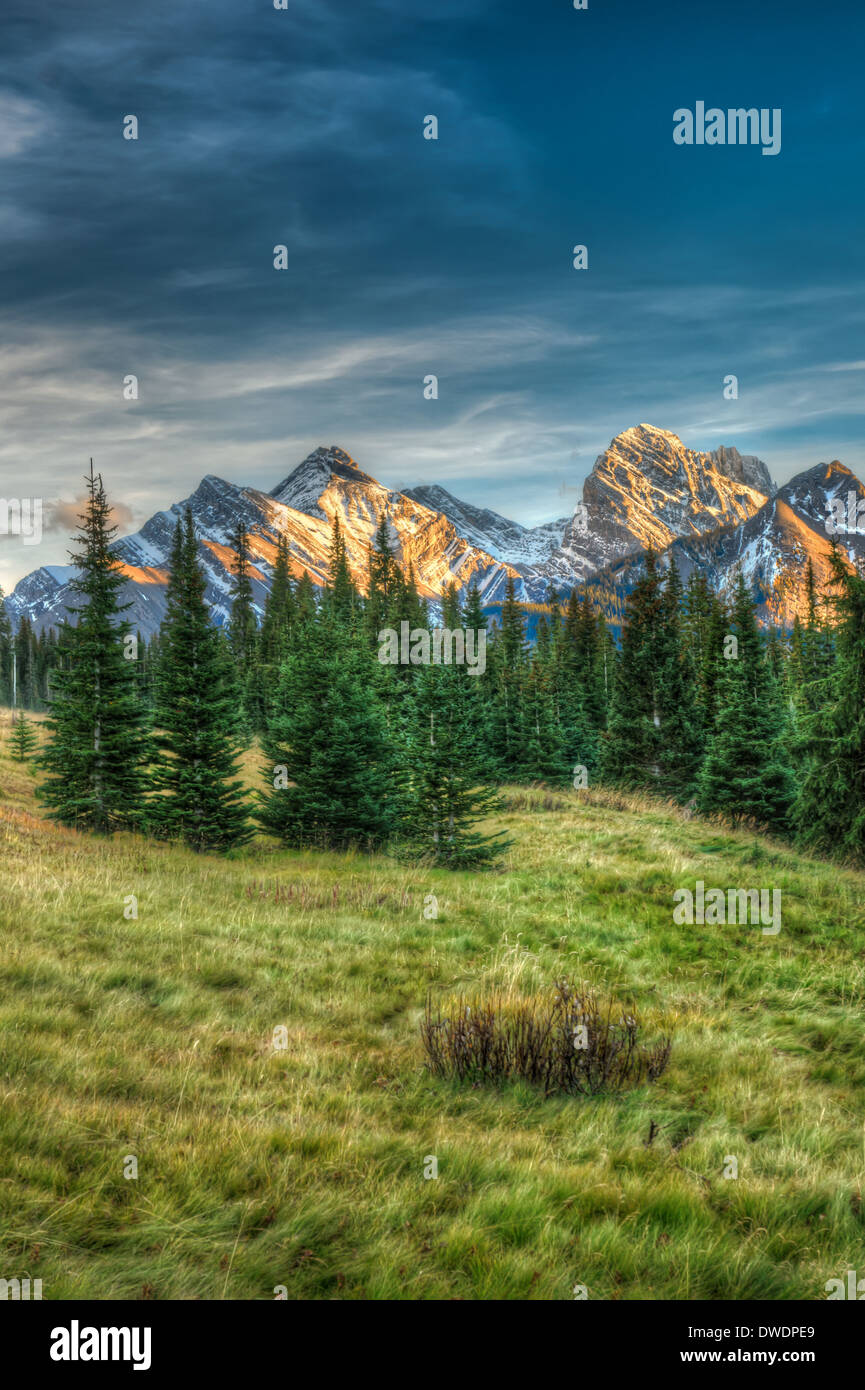 Scenic Mountain Views Kananaskis Country Alberta Kanada Stockfoto