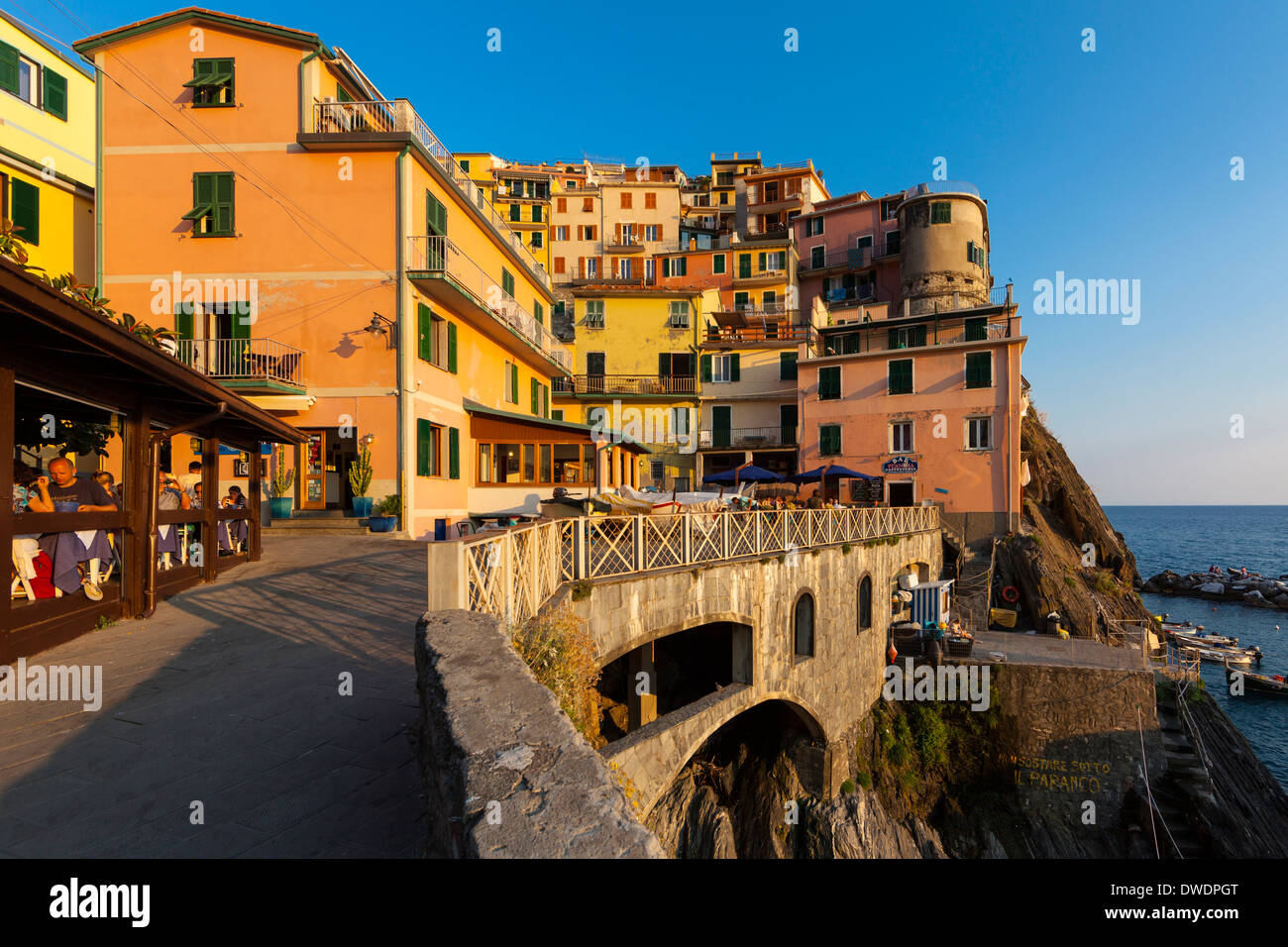 Italien, Ligurien, Cinqueterre, Manarola Stockfoto