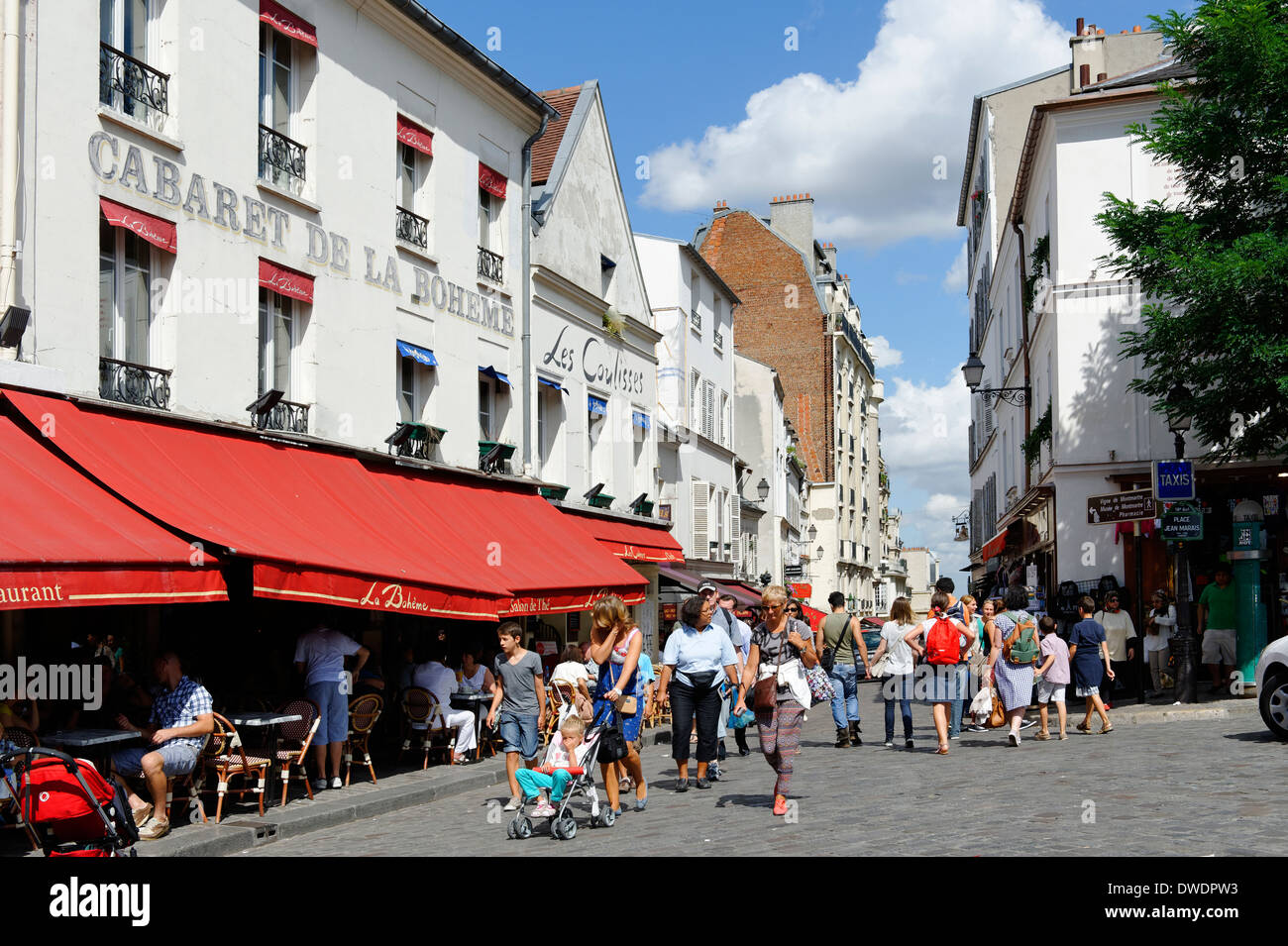 Frankreich, Paris, 18. Arrondissement, Montmartre, Ansicht, Rue du Mont Cenis Stockfoto