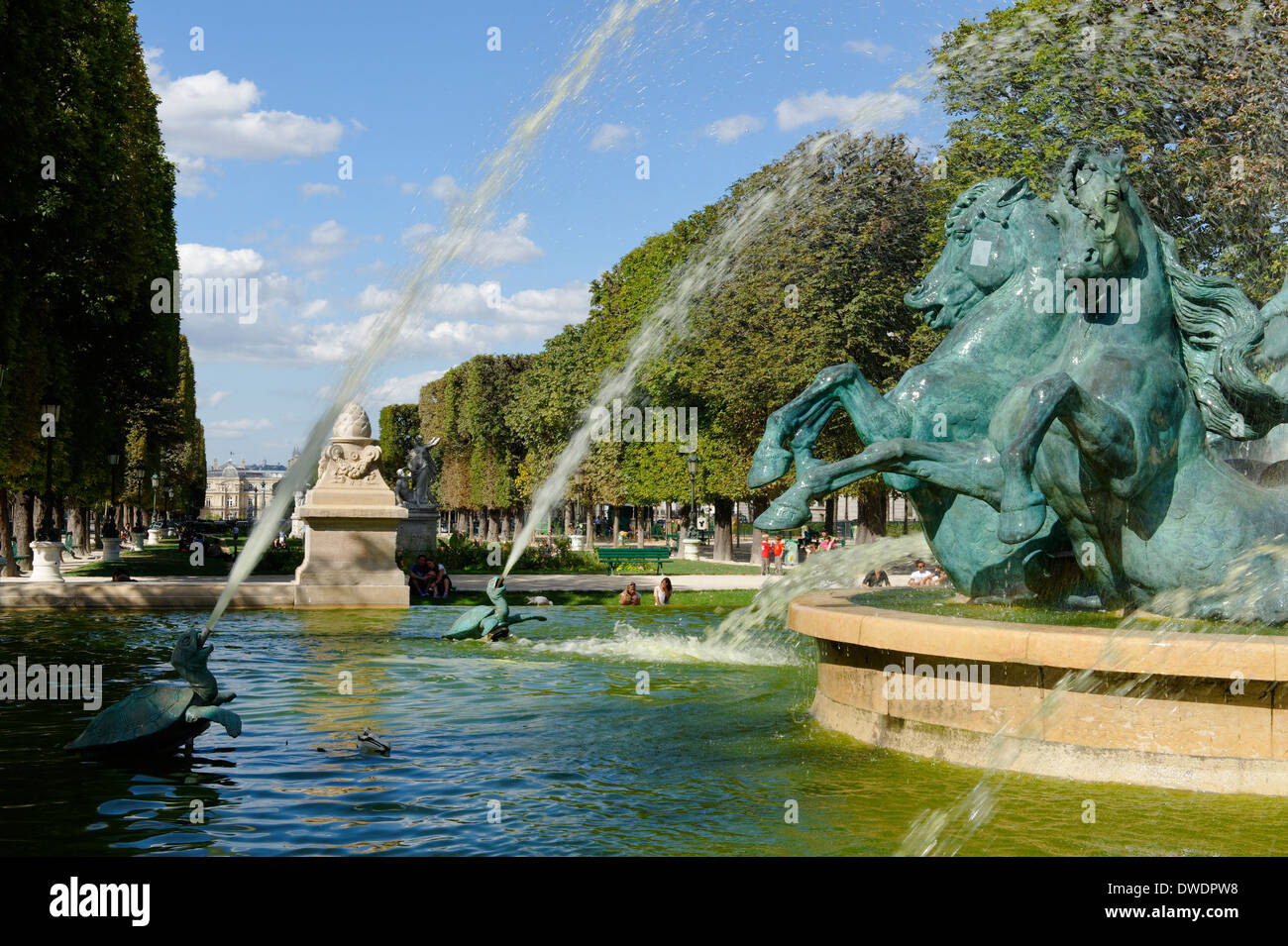 Frankreich, Paris, 6. Arrondissement, Fontaine des Quatre-Parteien-du-Monde Stockfoto
