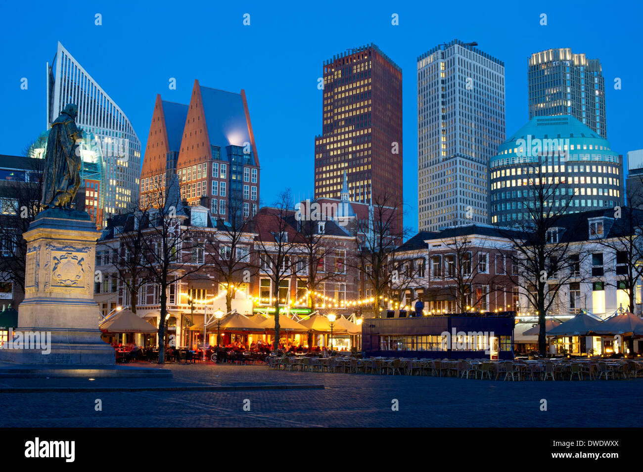 Holland-die Skyline von den Haag Stockfoto