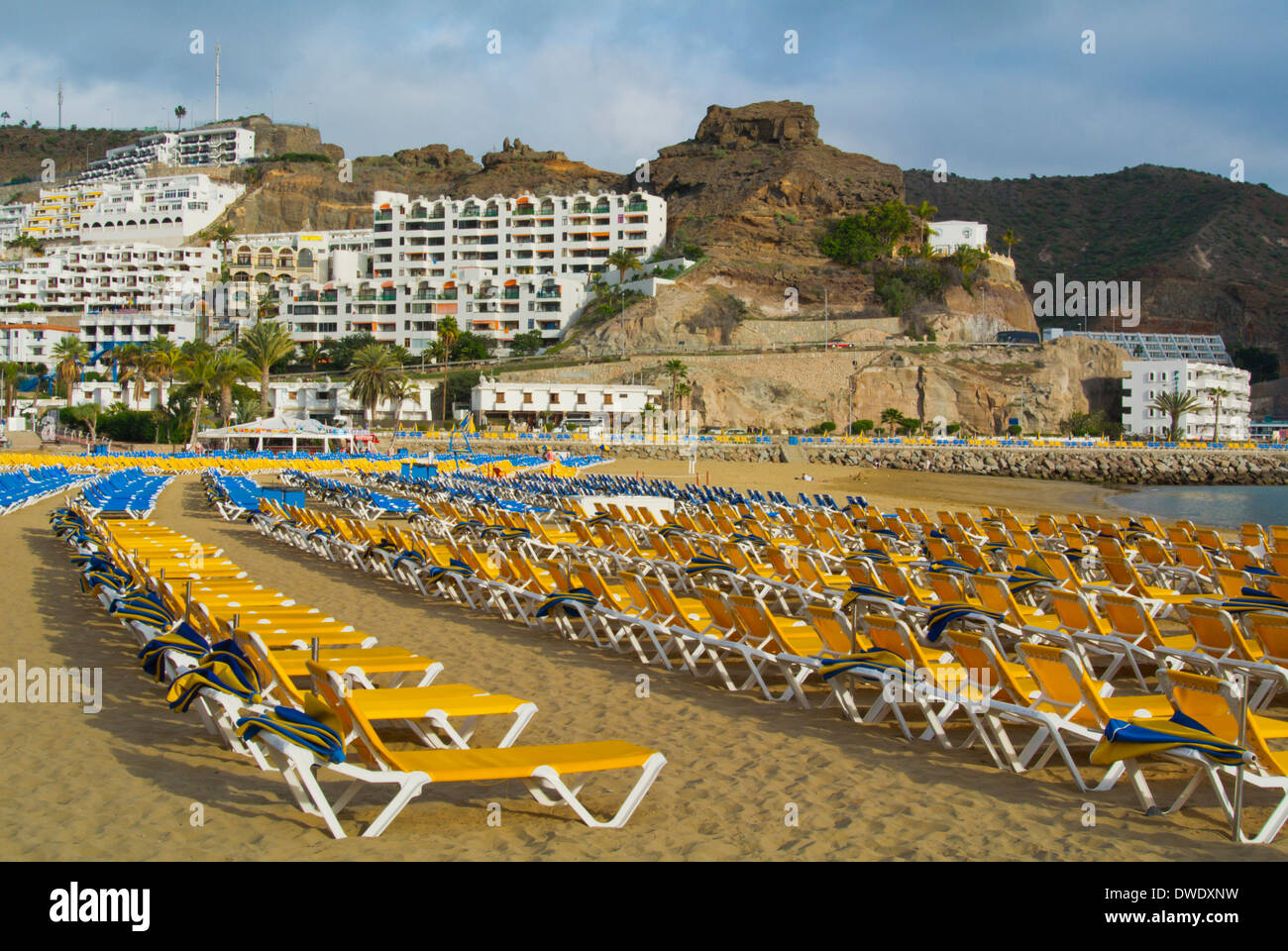 Insel Strand, Puerto Rico, Gran Canaria, Kanarische Inseln, Spanien, Europa Stockfoto