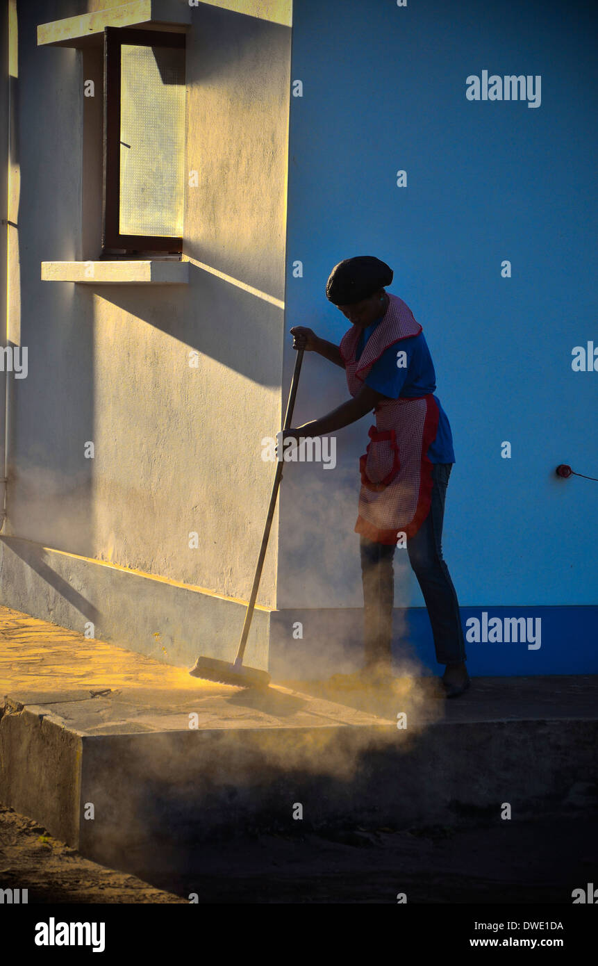 Magd, Mosambik, eindrucksvollen künstlerischen Druck. Stockfoto