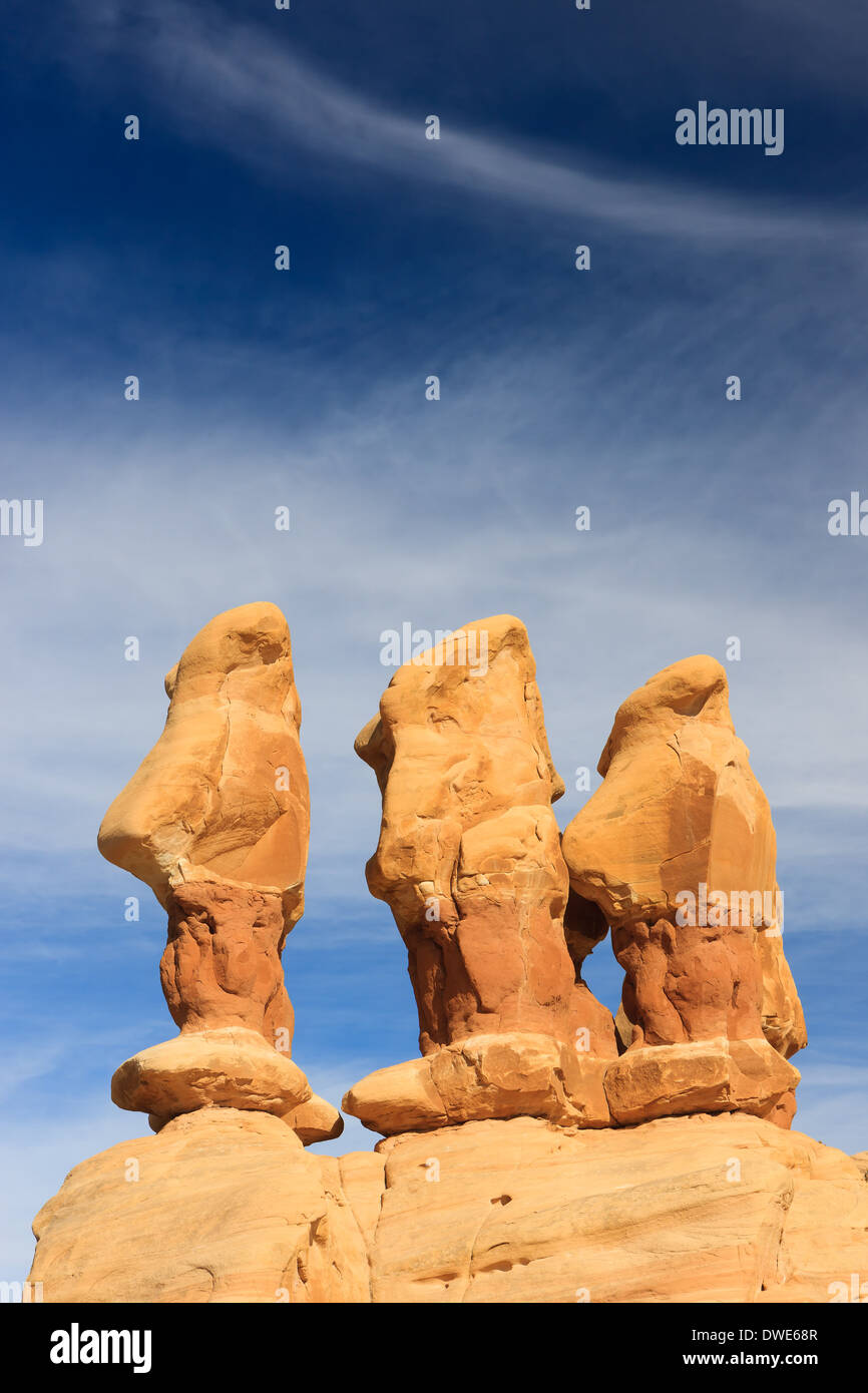 Des Teufels Garten des Grand Staircase-Escalante National Monument (GSENM) im Bundesstaat Utah, Vereinigte Staaten Stockfoto