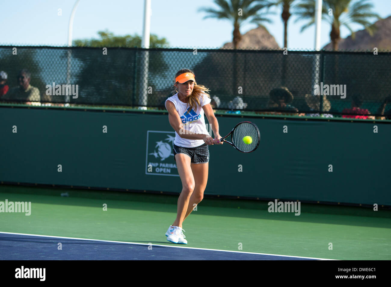 Indische Brunnen, Kalifornien, USA. 6. März 2014. 5. März 2014: Daniela Hantuchova [29] (SVK) während Pracice bei der BNP Paribas Open, bei den Indian Wells Tennis Garden in Indian Wells, CA. Credit: Action Plus Sport Bilder/Alamy Live News Stockfoto