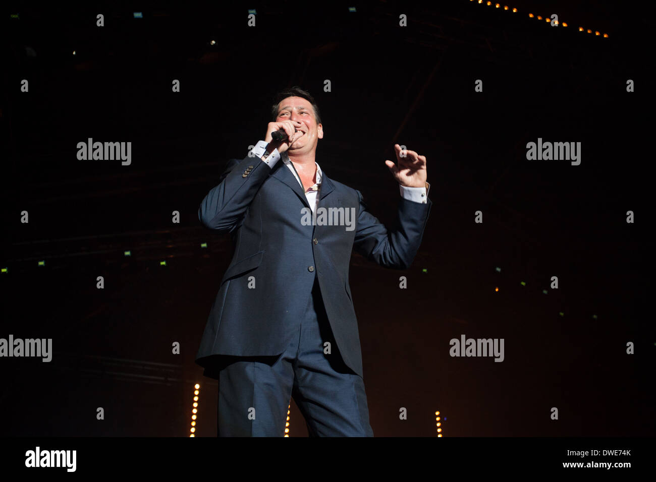 Tony Hadley live auf Chilfest 2013, Tring, Hertfordshire Stockfoto