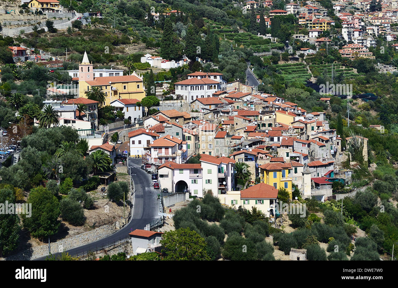 Kleine italienische Dorf Stockfoto