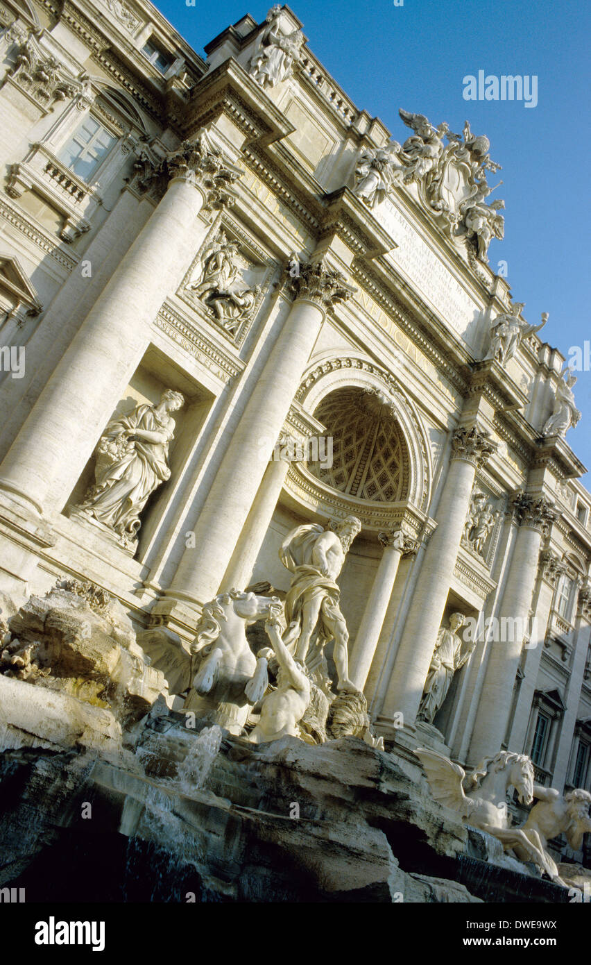 Trevi Brunnen Fontana di Trevi Rom Italien Stockfoto