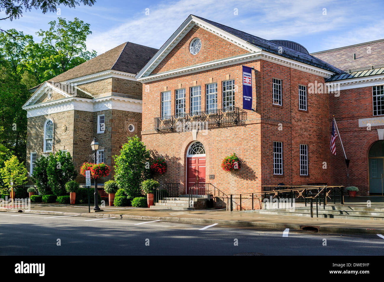 National Baseball Hall of Fame und Museum, Cooperstown, Otsego County, New York State, USA. Stockfoto