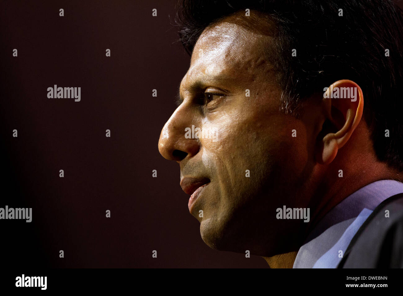 Gouverneur Bobby Jindal von Louisiana spricht bei einer Adresse Delegierten auf die konservativen politischen Aktionskonferenz Stockfoto