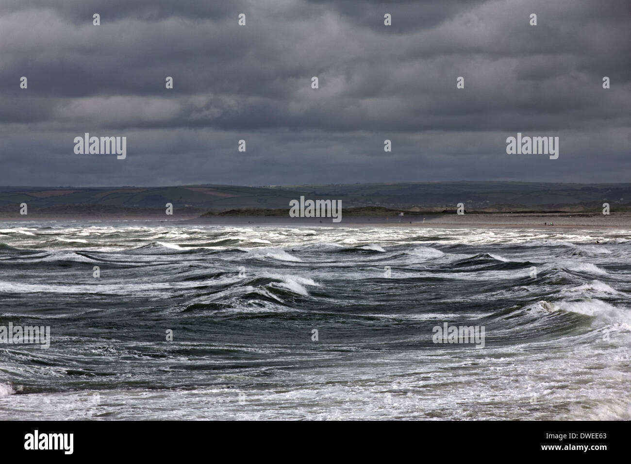 Das Meer bei Westward Ho!, Devon, England Stockfoto
