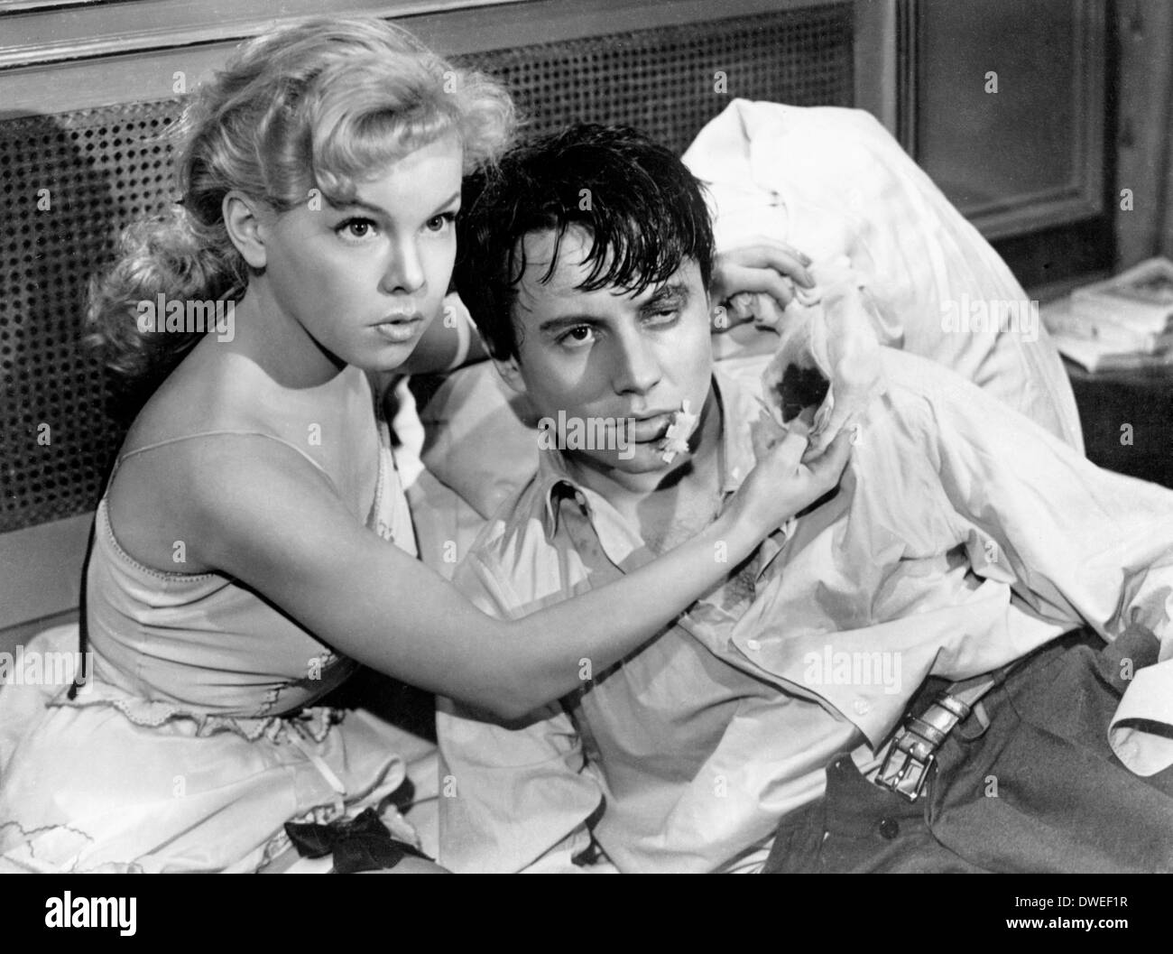 Cecile Aubry und Michel Auclair, am Set des Films, "Manon" unter der Regie von Henri-Georges Clouzot 1949 Stockfoto