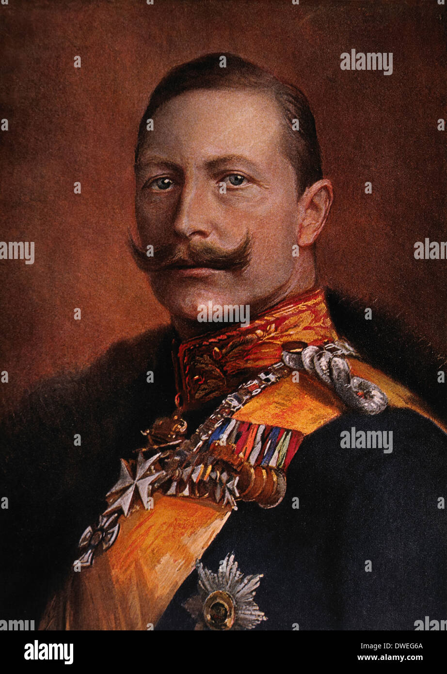 Wilhelm II (1859-1941), Kaiser von Deutschland und König von Preußen (1888 – 1918), Portrait Stockfoto