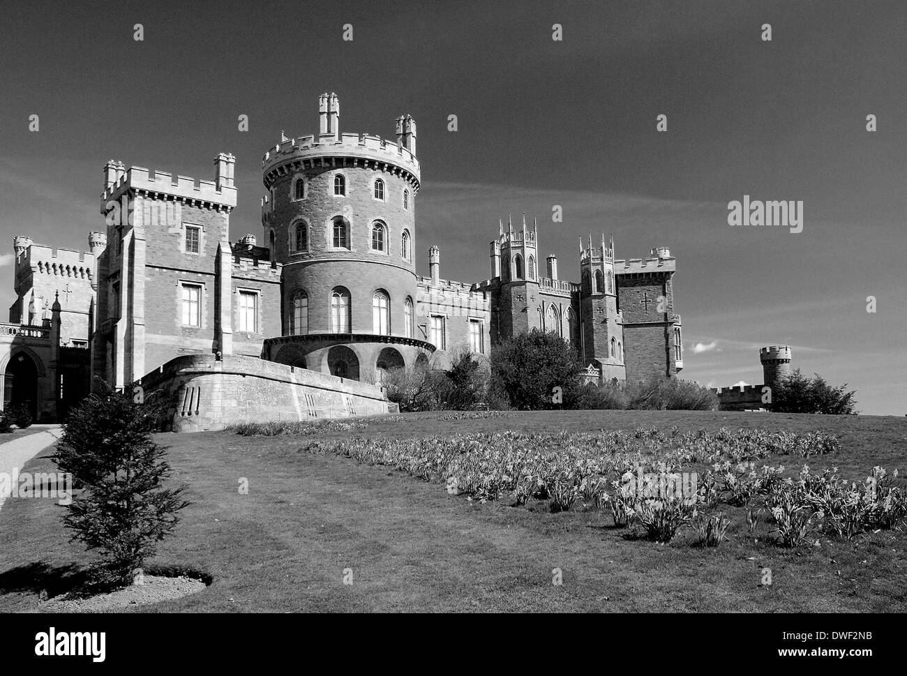 Frühling, Belvoir Castle Gardens, Grafschaft Leicestershire, England, UK Stockfoto
