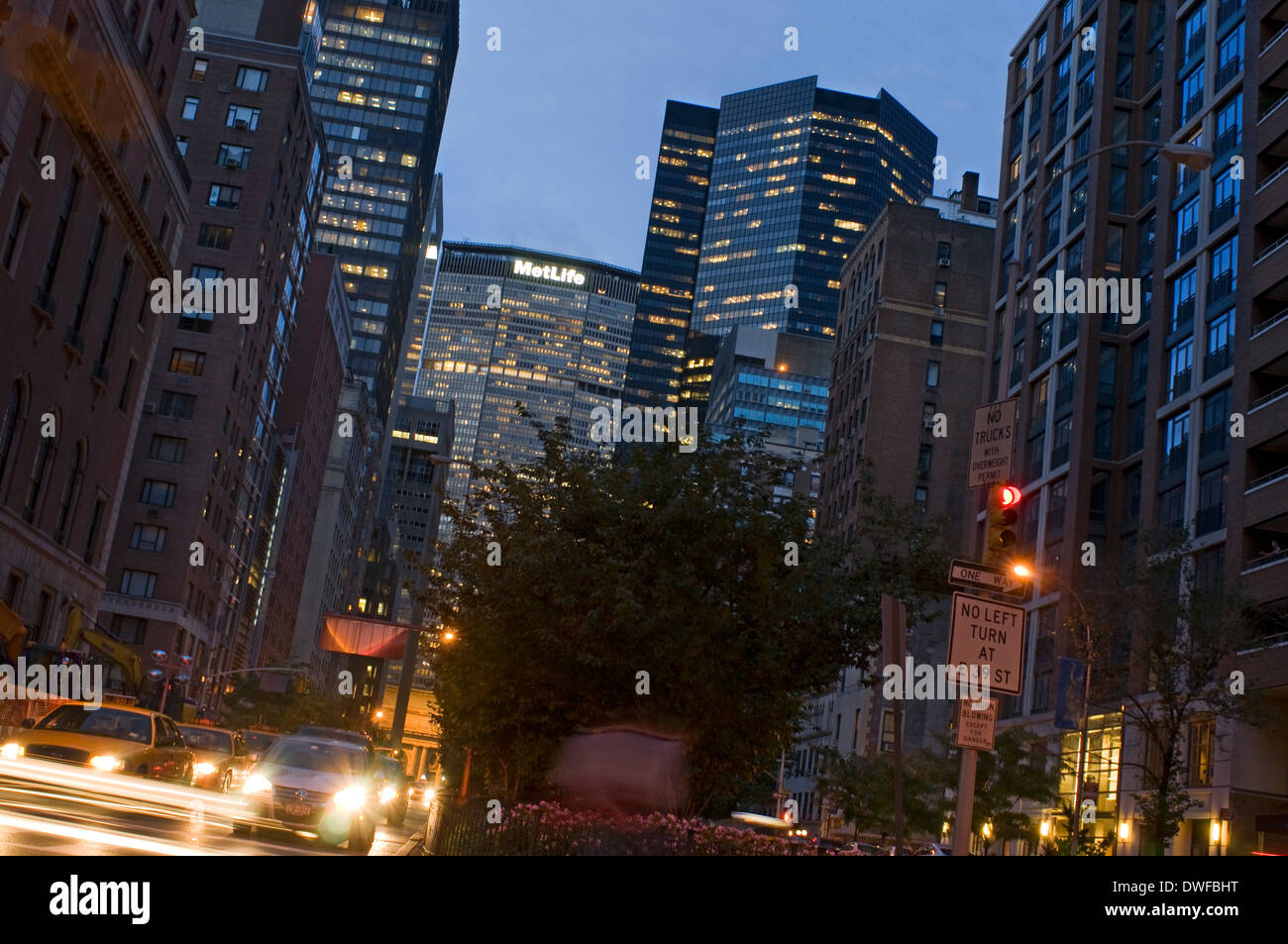 MetLife Building im unteren Midtown. 200 Park Avenue. Das erste Projekt, bestehend aus einem 50-geschossigen Turm Alumnio Fassaden Stockfoto