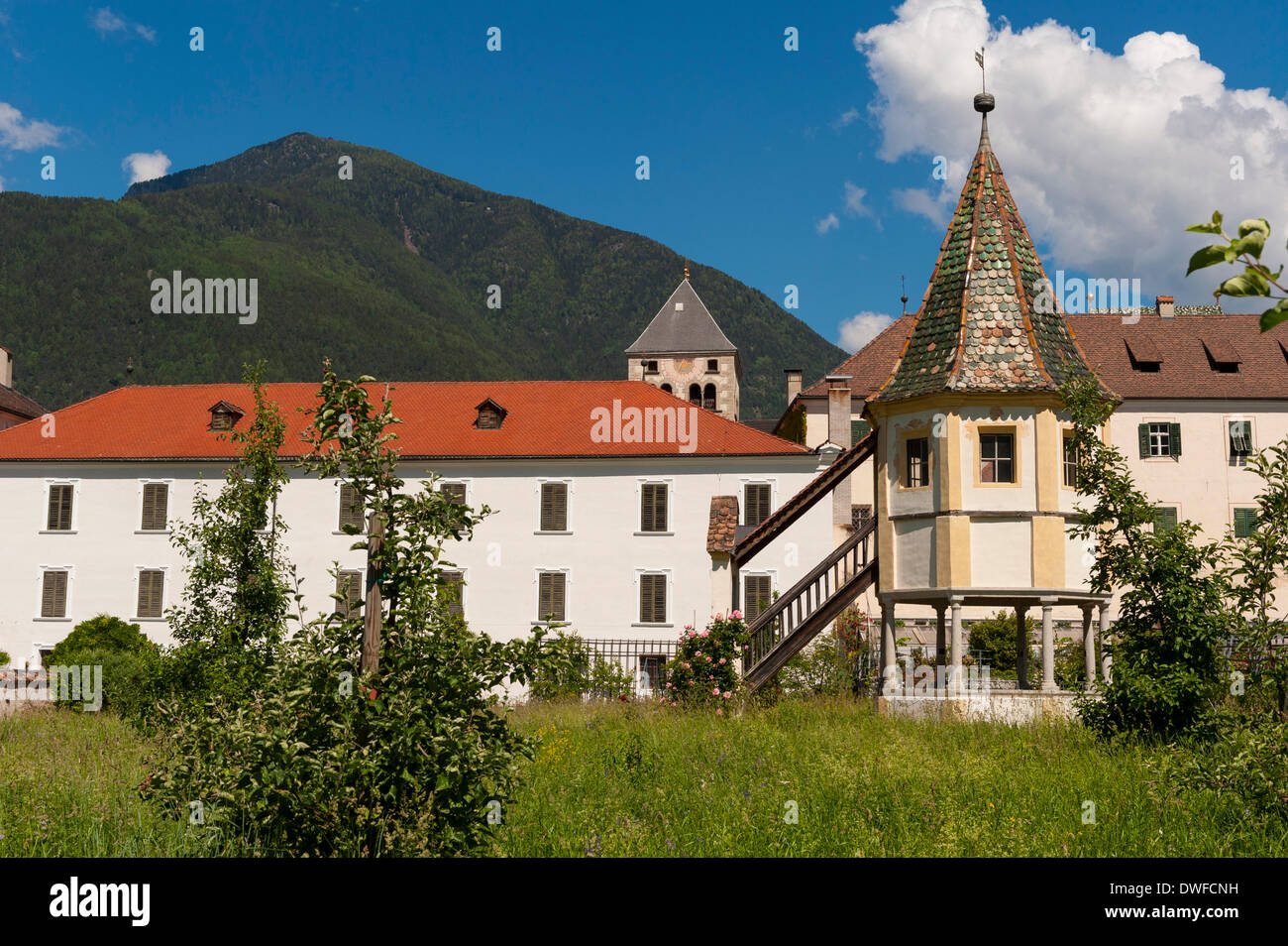 Augustiner Chorherren Kloster Abbazia di Novacella Juni 2013. Stockfoto