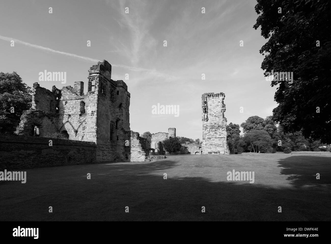 Die Ruinen von Ashby De La Zouch Castle, Ashby De La Zouch, Leicestershire, England; Großbritannien; UK Stockfoto