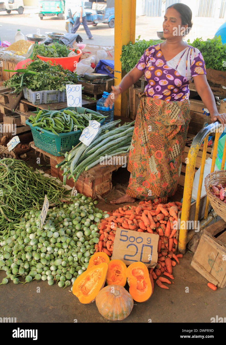 Sri Lanka; Colombo, Pettah, Markt, Gemüse, Menschen, Stockfoto