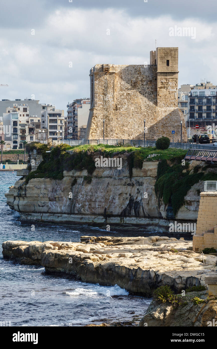Wignacourt tower st pauls bay malta stockfotografie alamy