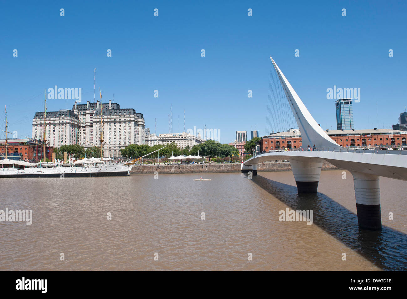 Puente De La Mujer, Buenos Aires Stockfoto