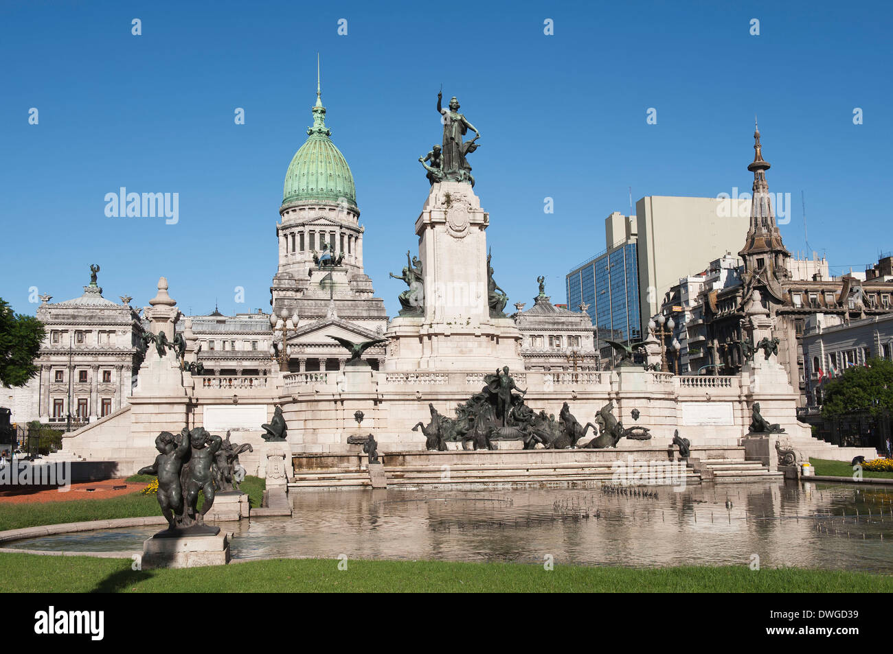 Argentinischen Nationalkongress, Buenos Aires Stockfoto