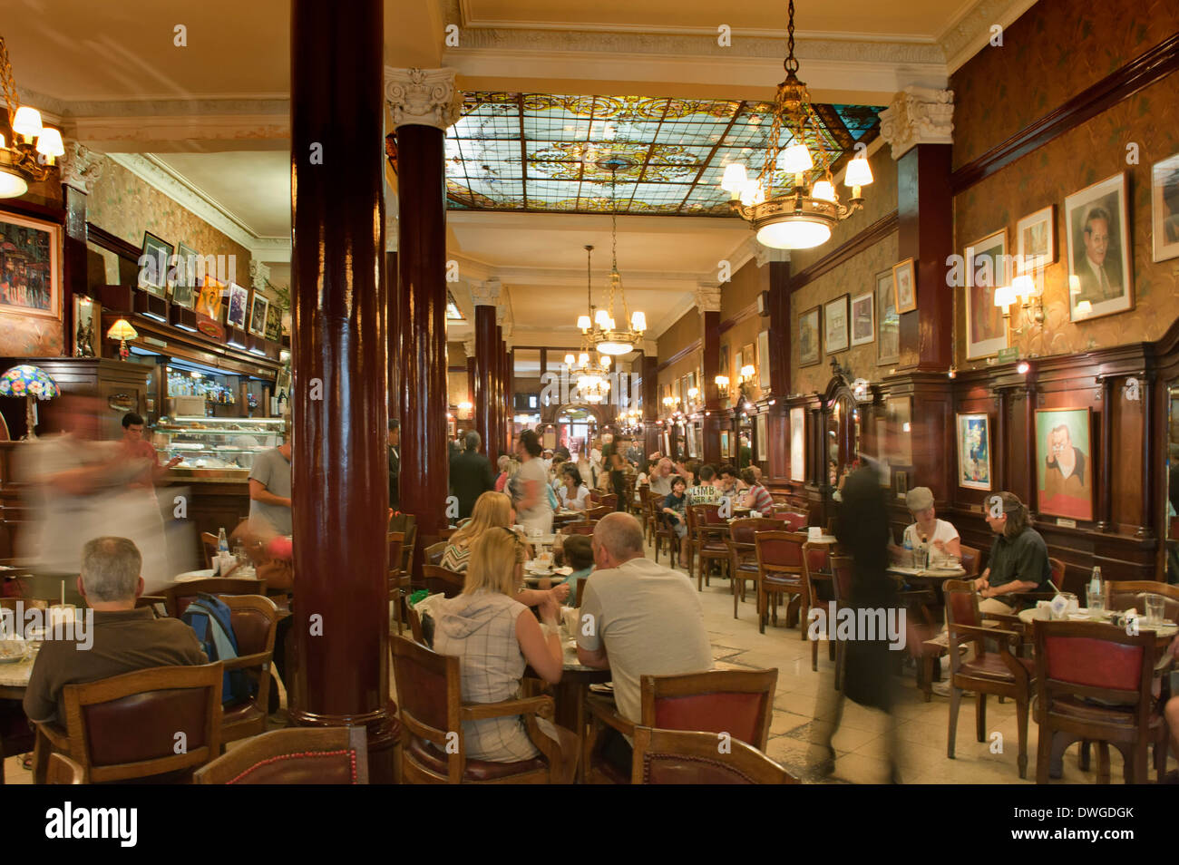 Cafe Tortoni, Buenos Aires Stockfoto