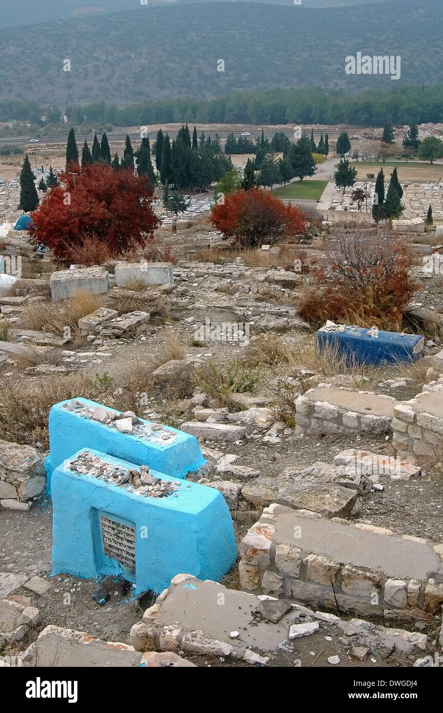 Gerechten Gräber in Safed, Israel Stockfoto