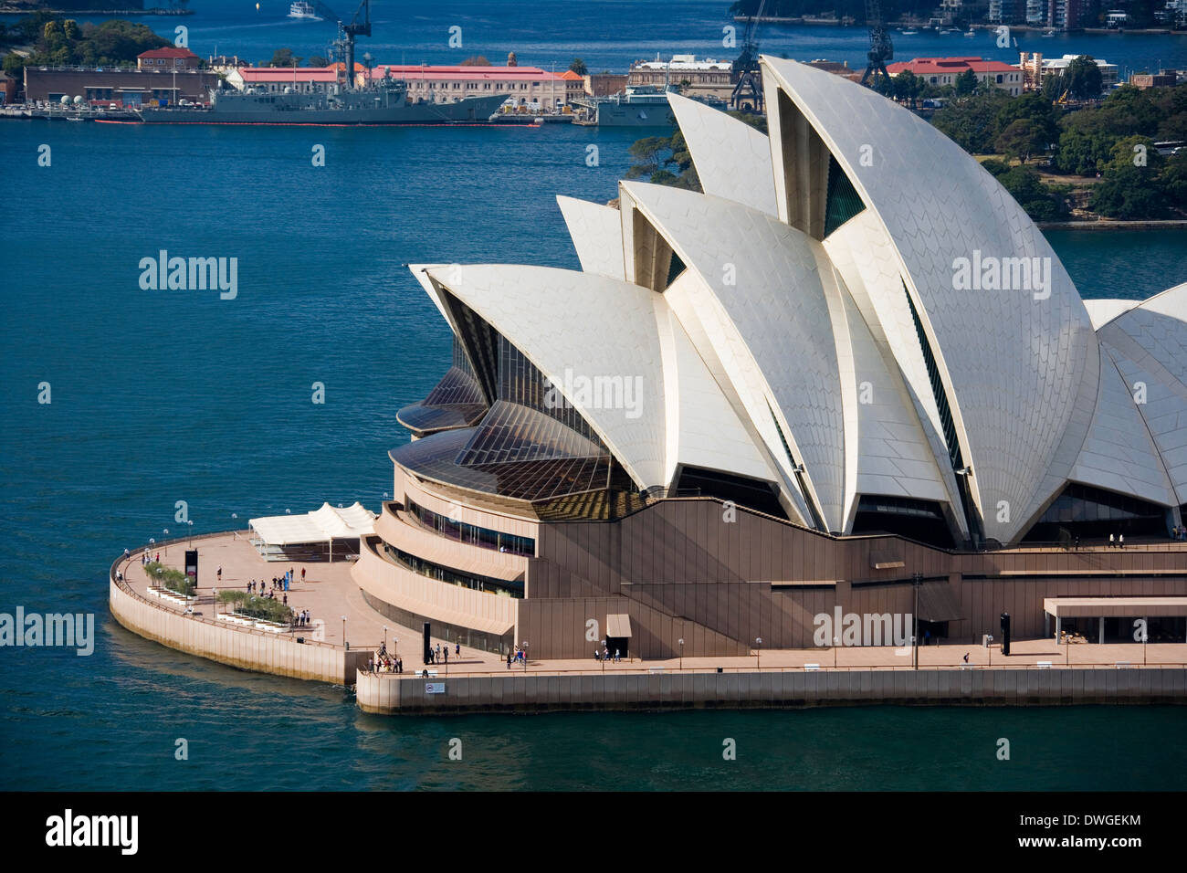 Das Sydney Opera House in der City of Sydney in Australien. Stockfoto