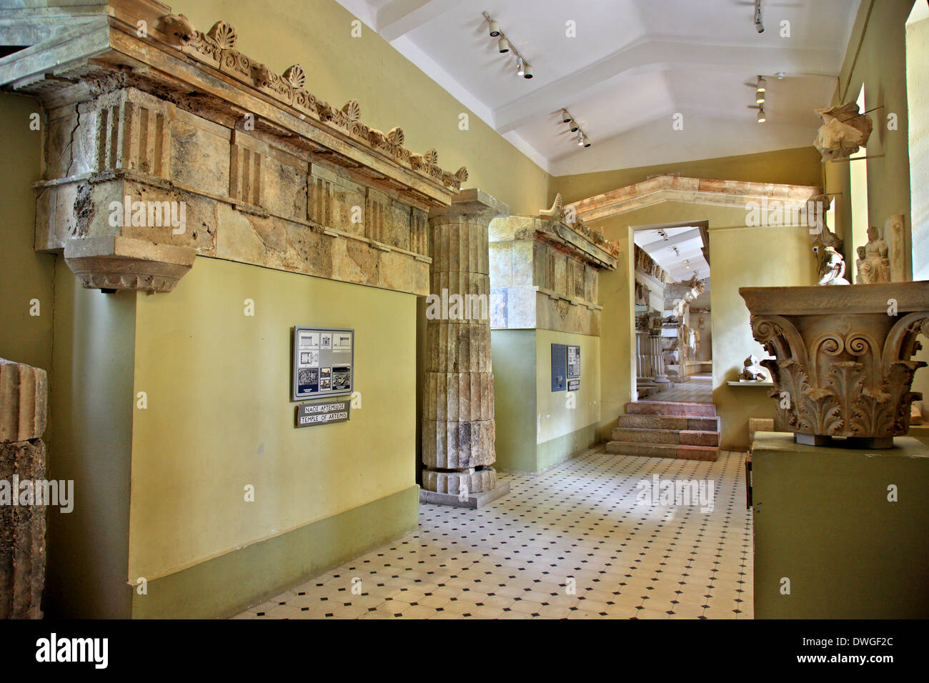 Das archäologische Museum von Epidaurus (Epidaurus), Argolis (Argolis), Peloponnes, Griechenland Stockfoto