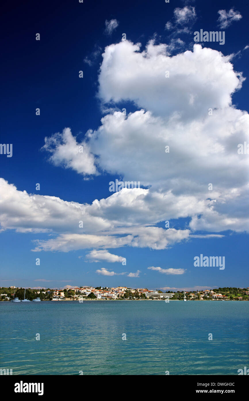 Porto Heli (oder "Magischer" oder 'Porto Cheli'), Ermionida Gemeinde, Argolis (Argolis), Peloponnes, Griechenland, Stockfoto