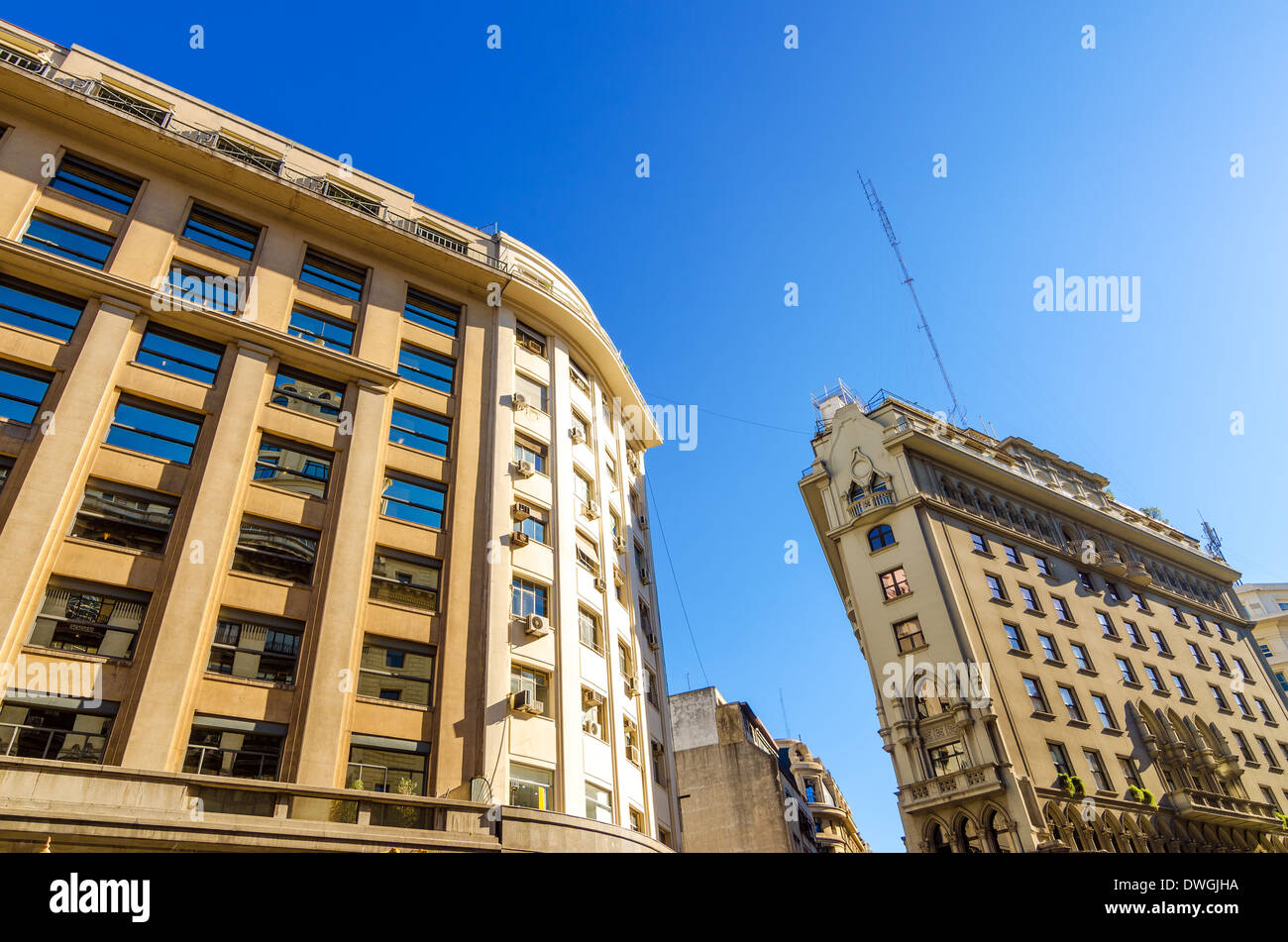 Alte historische Gebäude im Zentrum von Buenos Aires, Argentinien Stockfoto