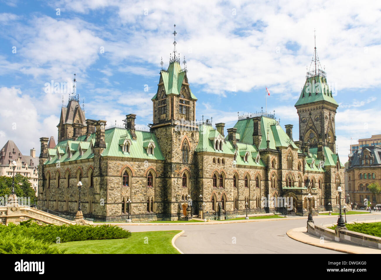 Kanadische Parlamentsgebäude (neugotischen Stil), Ottawa, Kanada Stockfoto