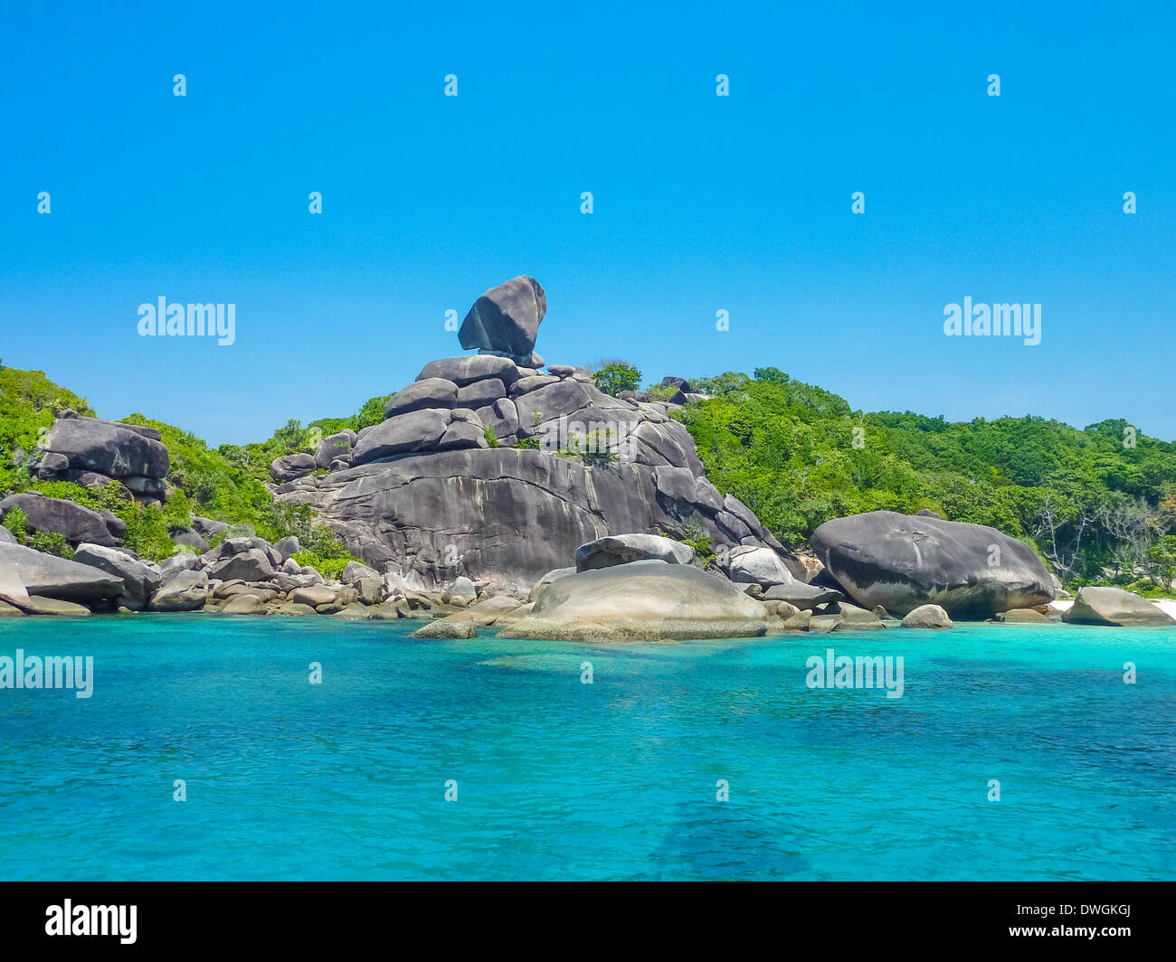 Acht, Thailand Koh Similan Insel Strand Ansicht Stockfoto