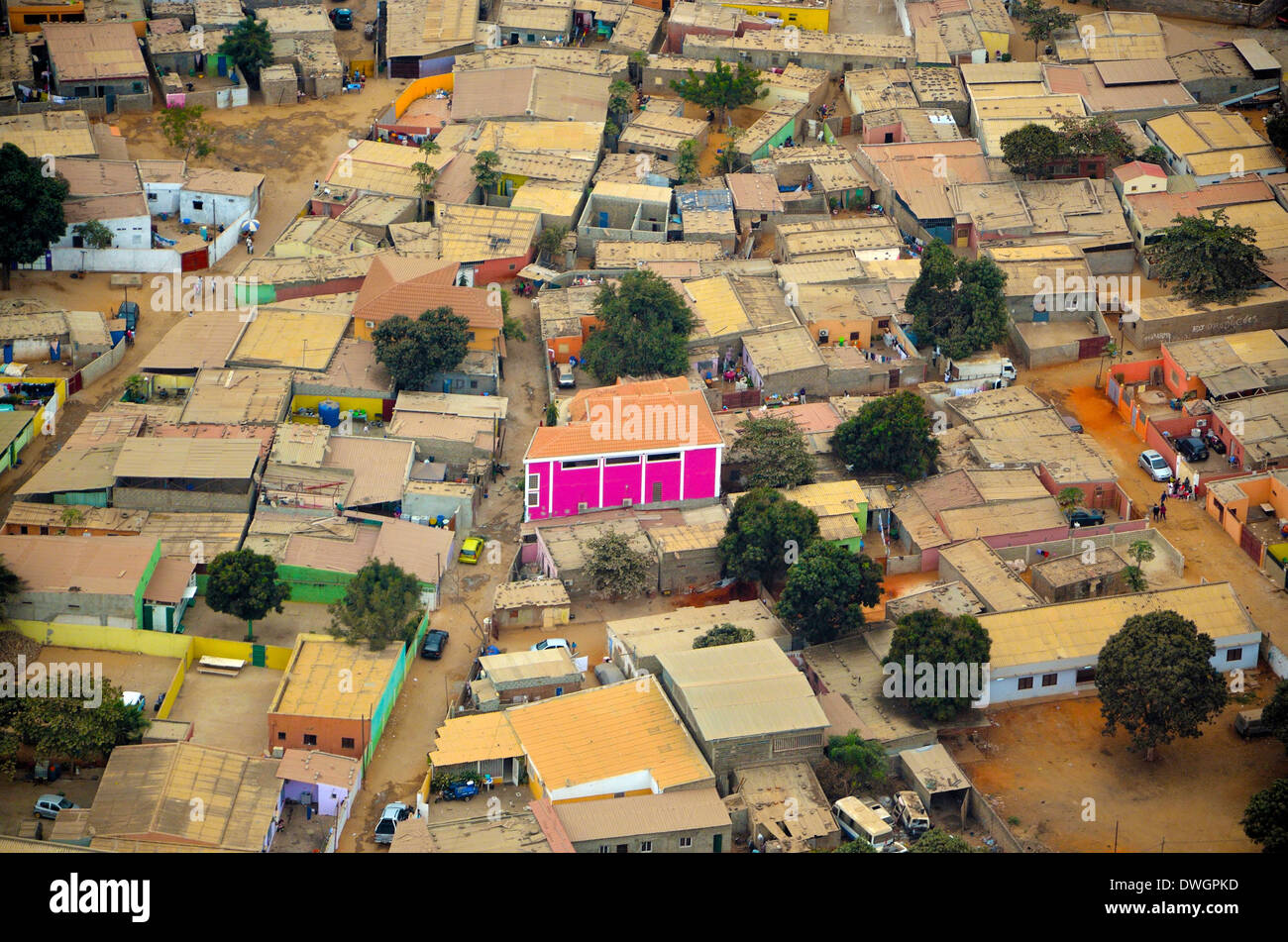 Luanda aus der Luft. Angola, Afrika Stockfoto