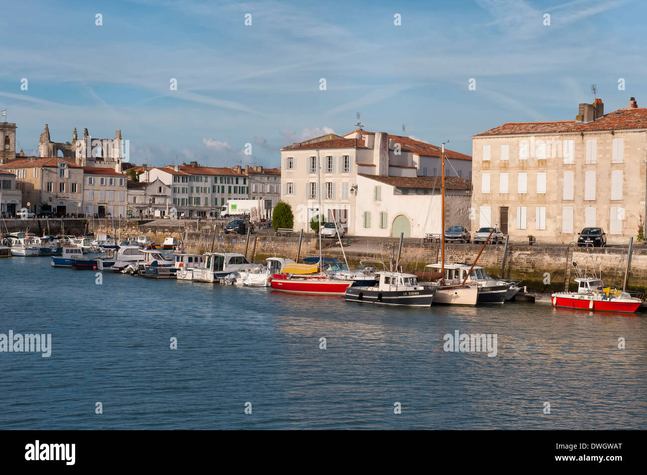 Hafen von Saint Martin de Re Stockfoto