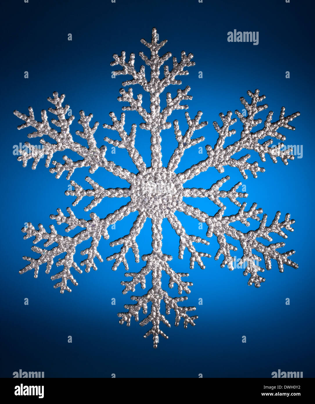 Weihnachtsschmuck - Snow Flake Stockfoto