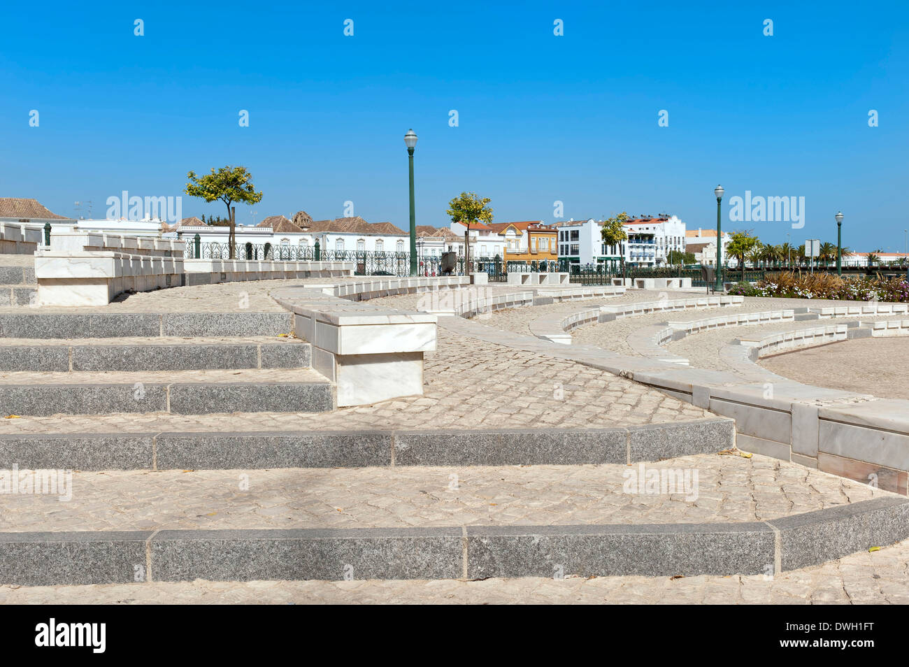 Praca da Republica, Tavira Stockfoto