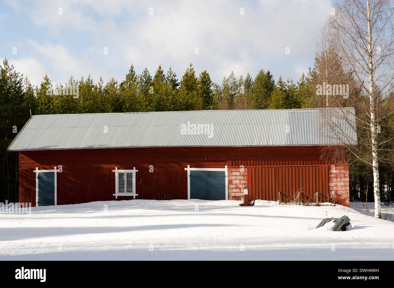 Alten Kuhstall Stockfoto