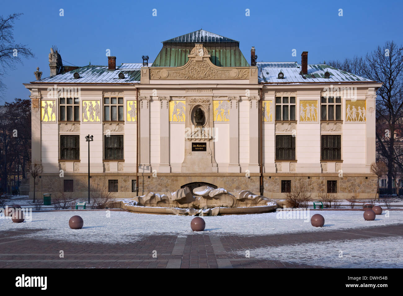 Der Kunstpalast Gebäude in der Stadt Krakau in Polen. Stockfoto