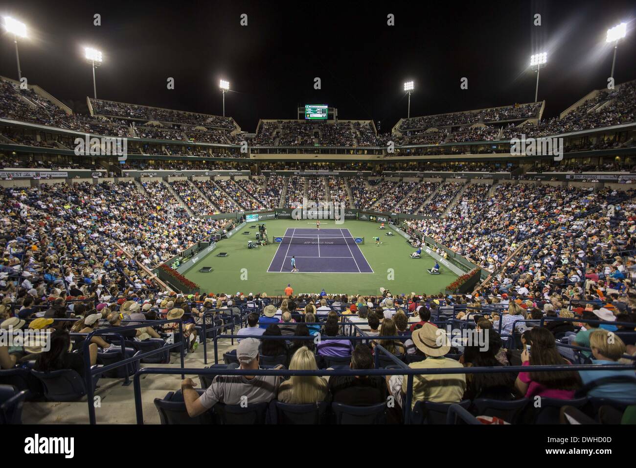 Los Angeles, Kalifornien, USA. 8. März 2014. Die BNP Paribas Open Tennisturnier auf Samstag, 8. März 2014, in Indian Wells, Kalifornien. Bildnachweis: Ringo Chiu/ZUMAPRESS.com/Alamy Live-Nachrichten Stockfoto